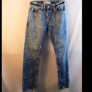 Levi’s| 511 Women’s Jeans 14 Regular Blue Pockets Slim Fit Skinny Leg Acid Wash